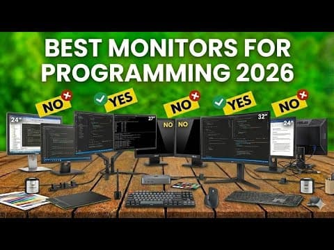 ✅Top 5 Best Monitors for Programming in 2026 - Developer's Guide!